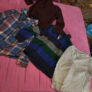 Kids' Multicolor Shirt and Sweater Set